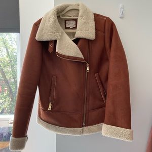 Fuzzy Suede Jacket